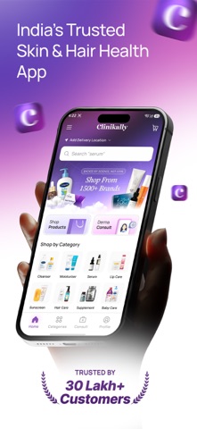 Clinikally Skin & Haircare App screenshot