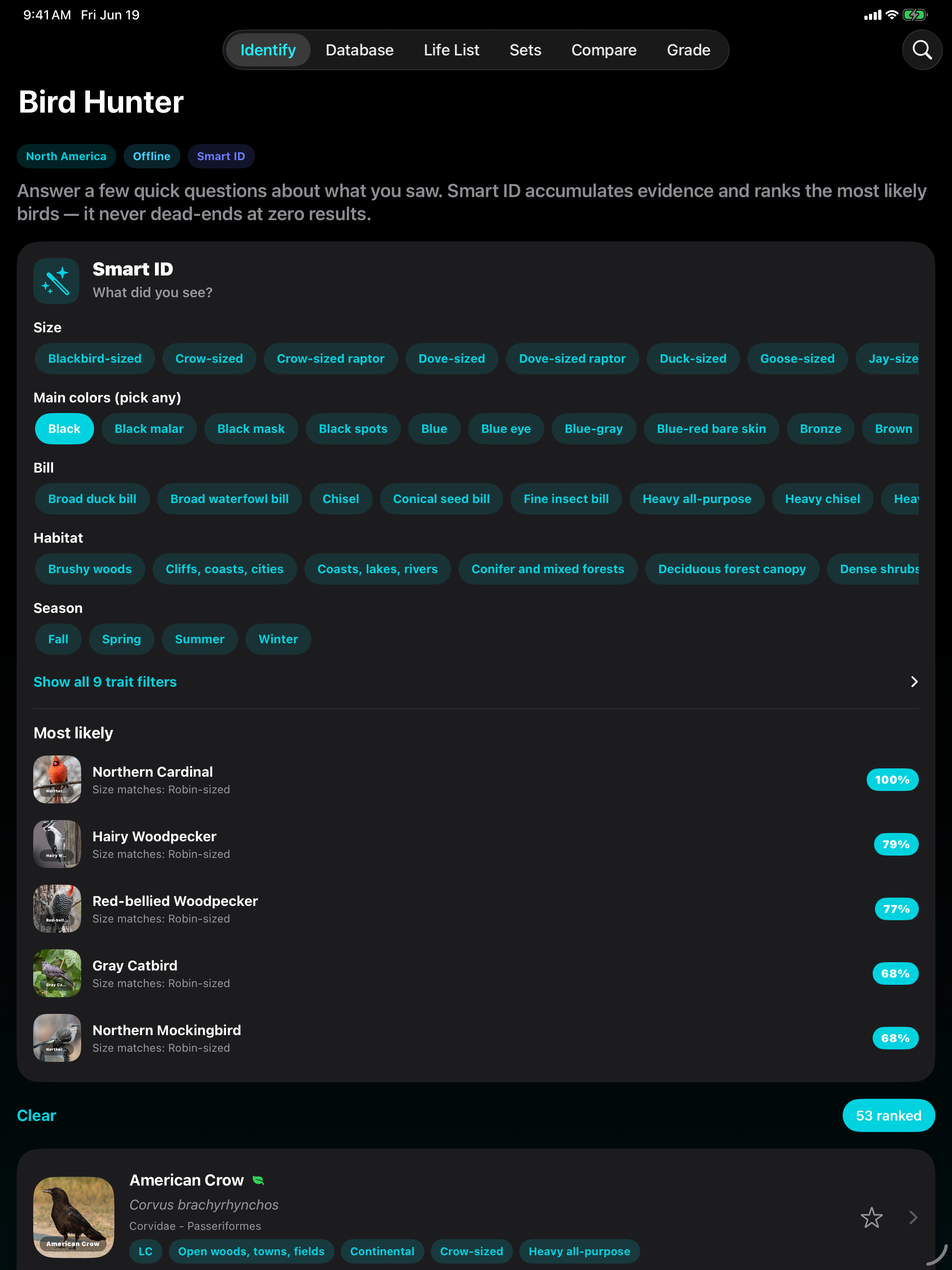 Bird Hunter App iPad screenshot 1 of 4