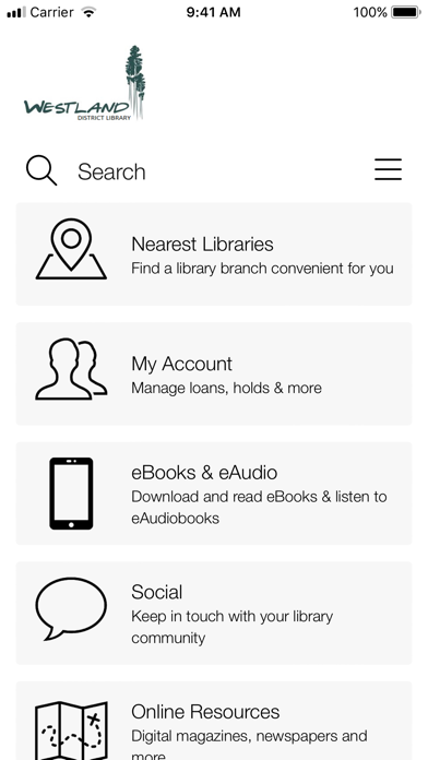 Screenshot #1 pour Westland District Library