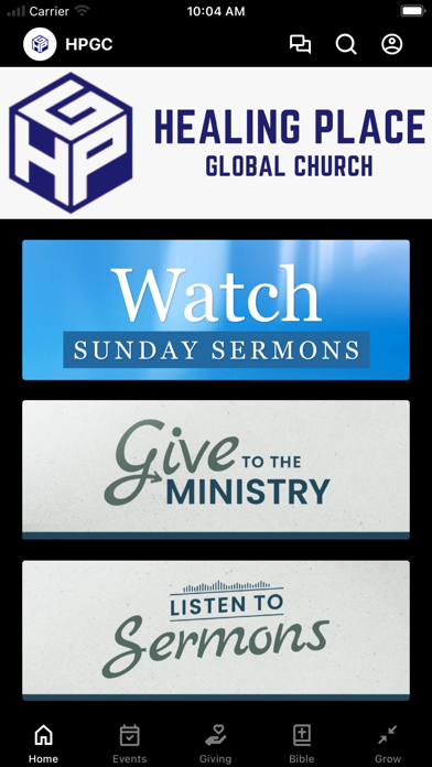 Healing Place Global Church app screenshot