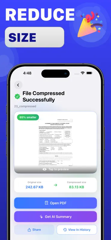 PDF Compressor - Reduce Size screenshot 2 of 8