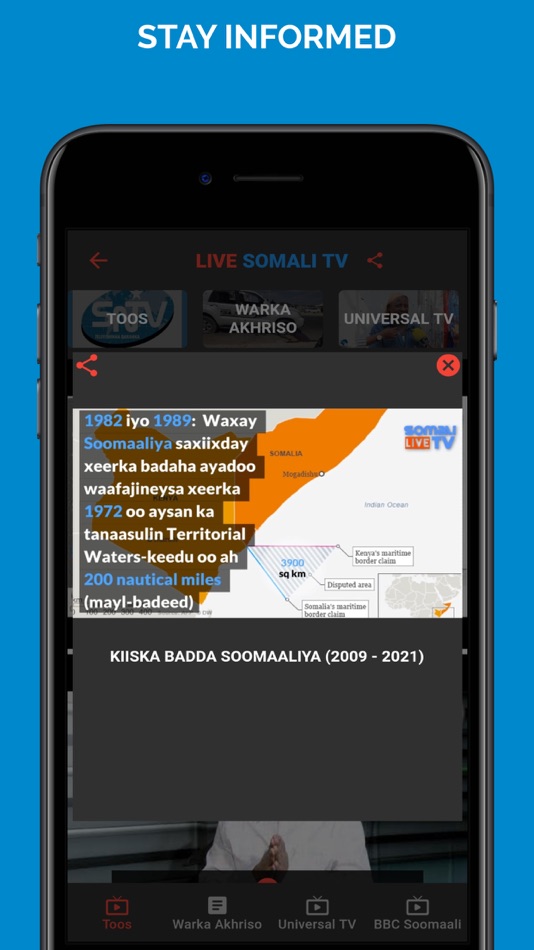 #5. Live Somali TV (macOS) By: BCS Consulting Group LLC