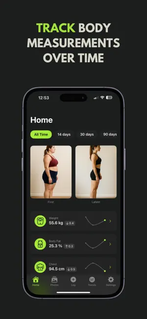 BodyLog: Body Measurements App screenshot 1