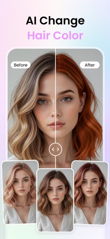 PixBeauty -AI HairStyle Try On iPhone screenshot