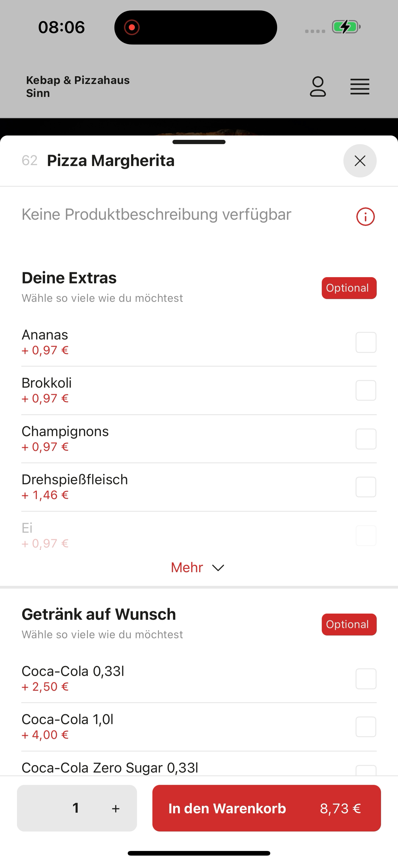 Kebap & Pizzahaus Sinn screenshot 4