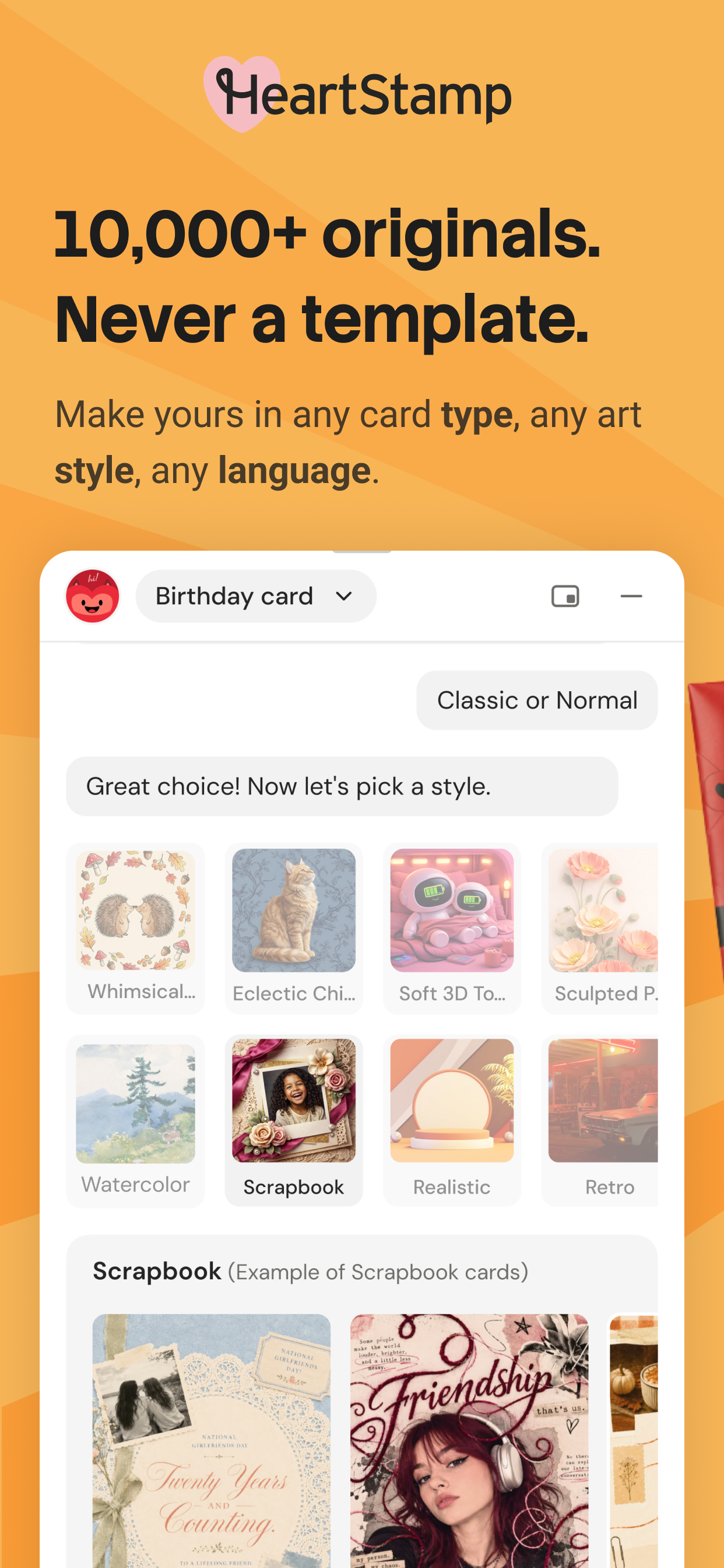 HeartStamp screenshot 2