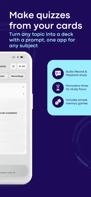 Flashcards DIY: AI Quiz Maker screenshot 3