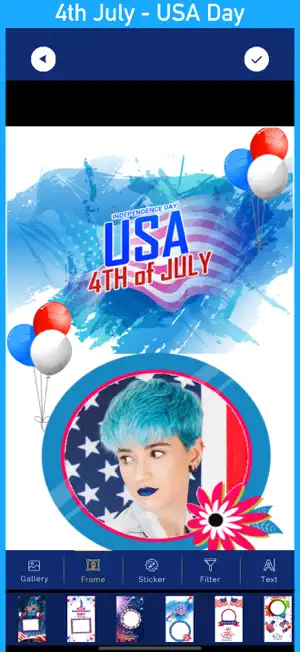 4th July Cam : USA Photo Fest screenshot 1