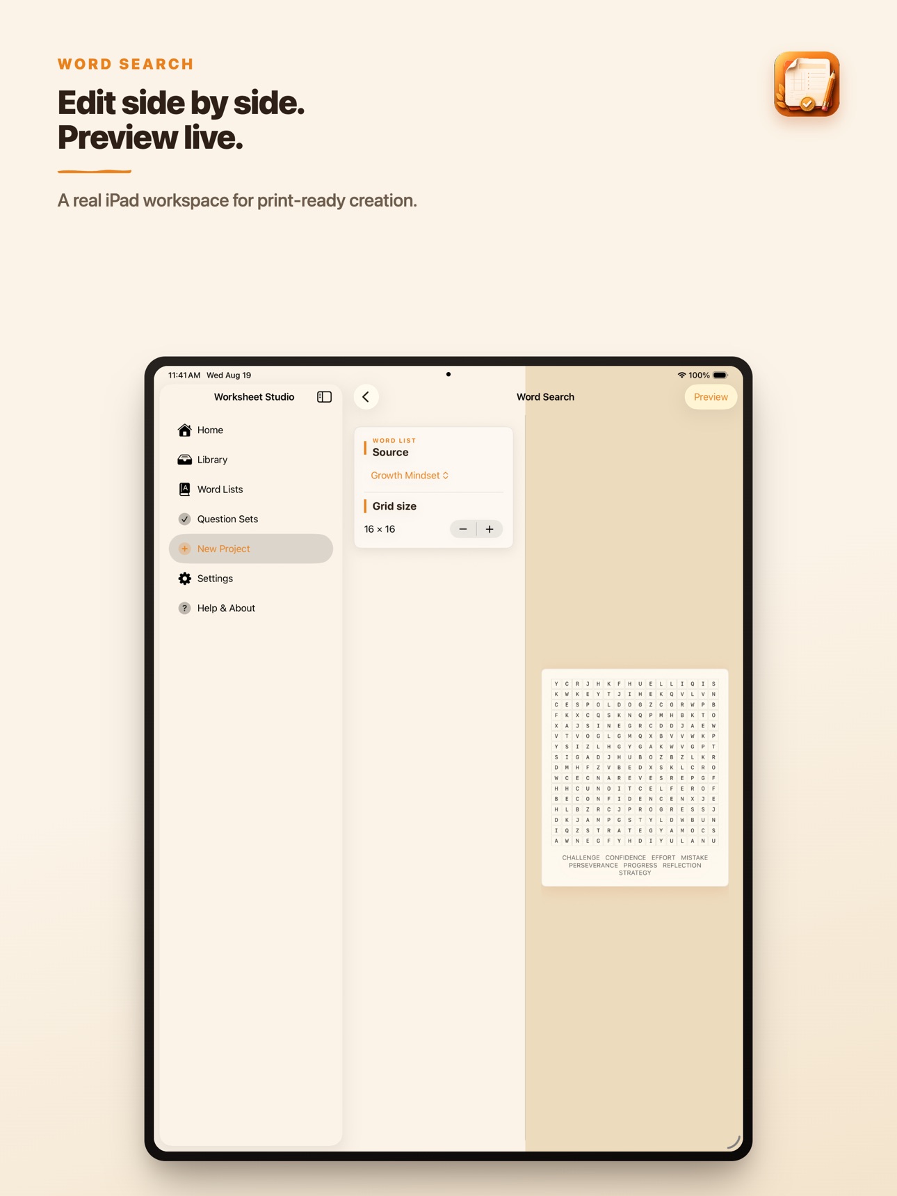 Screenshot 9 of Worksheet Studio: Print Maker
