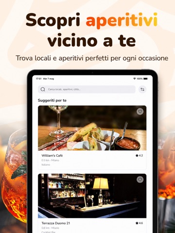 Aperitiv iPad screenshot