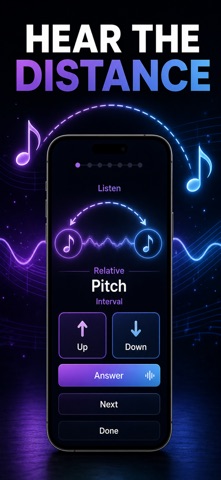 练耳听音训练:音程和弦音阶调式和声进行乐理混合利底亚 screenshot