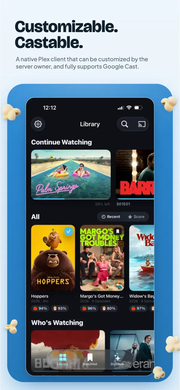 Screenshot #1 pour Poptonium for Plex