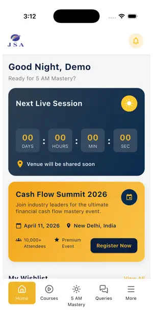 JSA-Cashflow screenshot 1