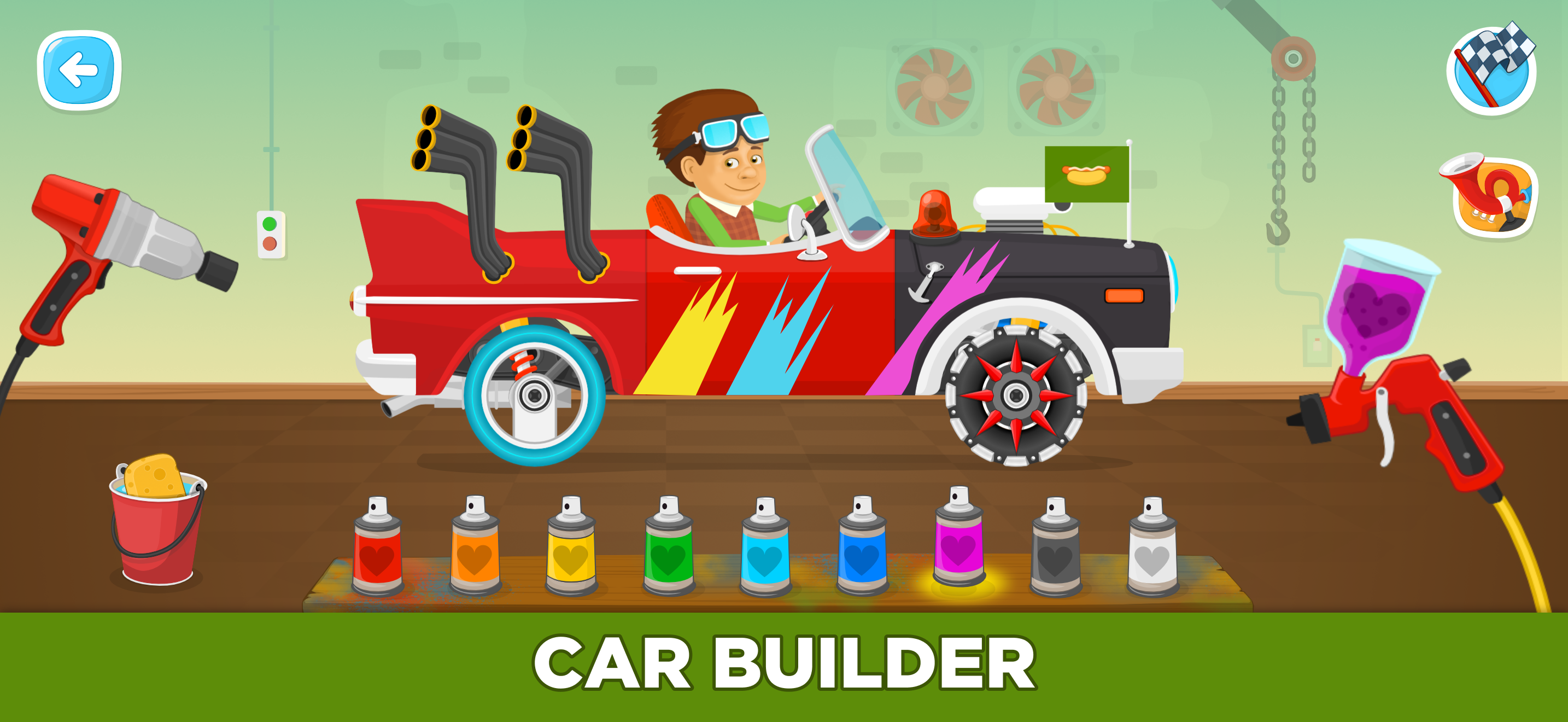 Racing cars game for kids 2-5 screenshot 3