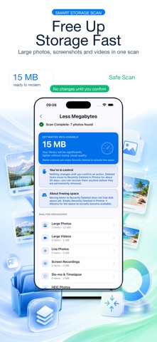 Less Megabytes:Compress Photos iPhone screenshot