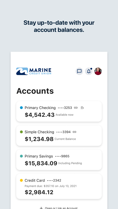 Marine Credit Union Screenshot