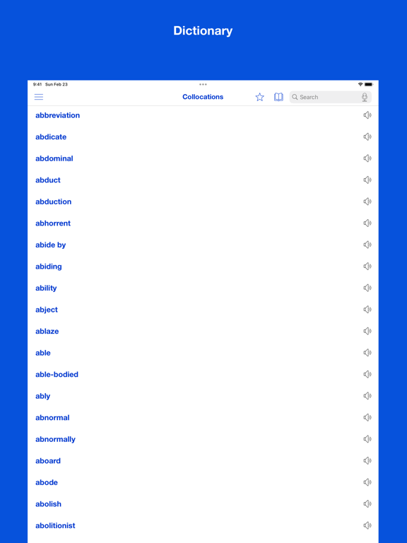 Screenshot #4 pour Dictionary of Collocations