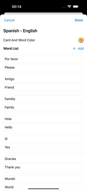Simple Word Memory screenshot 4