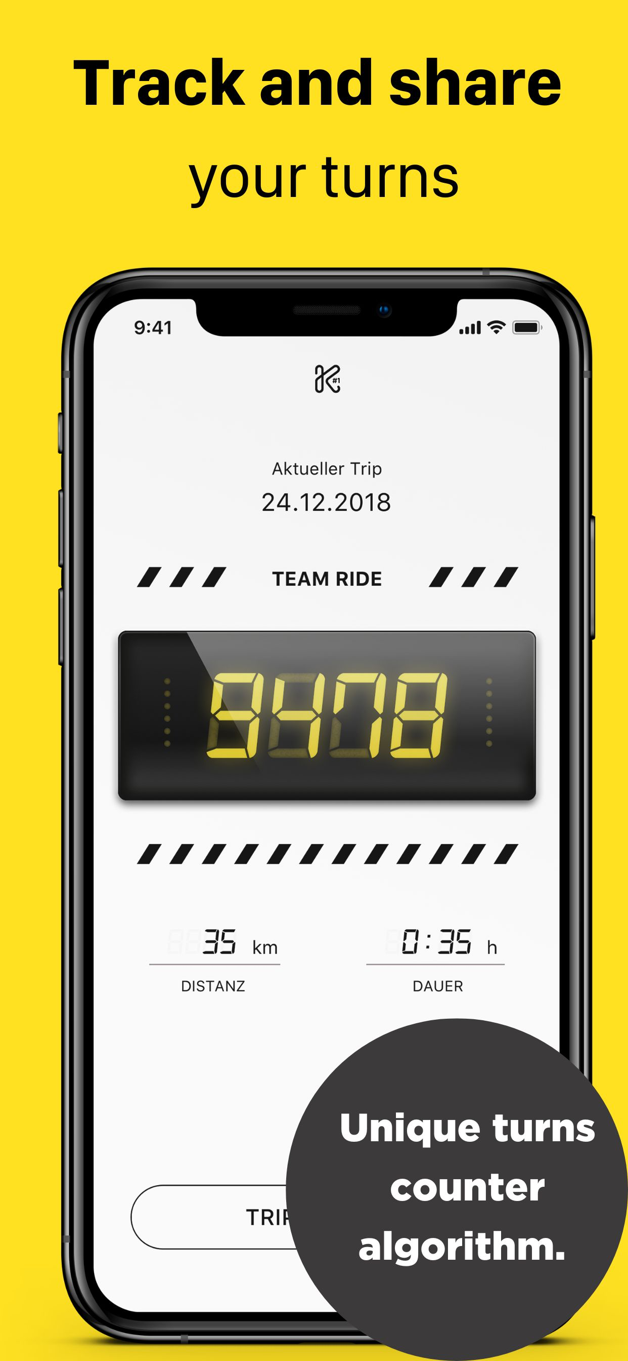 Kurvenheld Turns Tracker. Navi screenshot 2