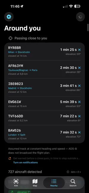 SpotFlight: Planes Overhead screenshot 3