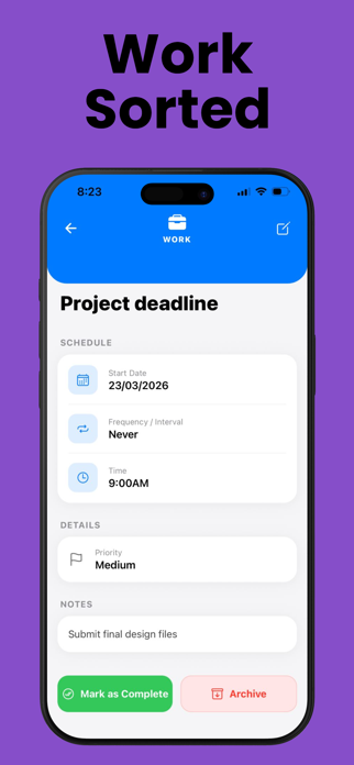 Reminders & Med Tracker - Dant Screenshot 6 of 8
