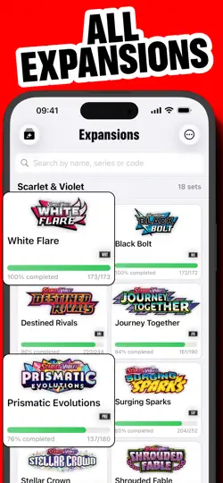 Captura de pantalla de MyDex TCG Cards en iPhone 5