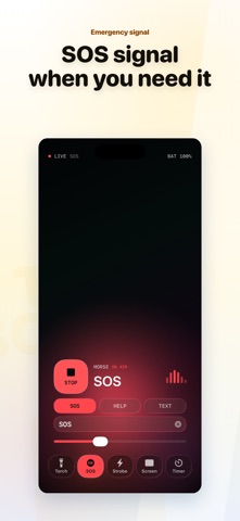 1Tap Flashlight — Turbo Bright iPhone screenshot