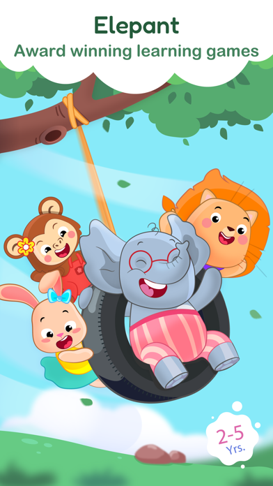 ElePant Kids Learning Games 2+ iPhone screenshot
