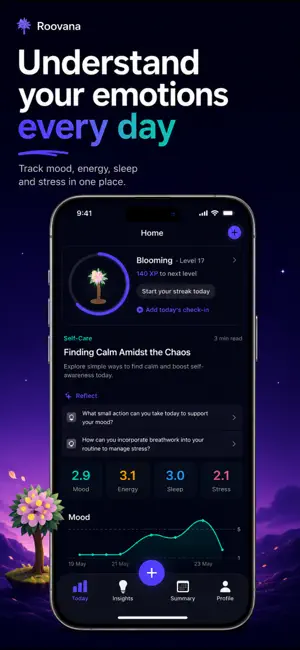 Roovana: Mood & Wellness AI screenshot 1