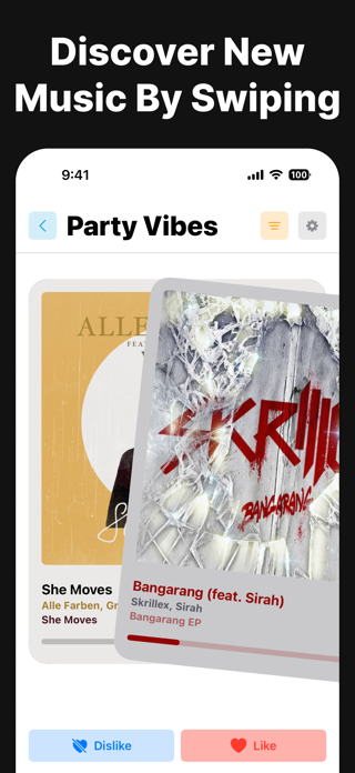 SongSwipe: Playlist Maker Screenshot 1 of 4