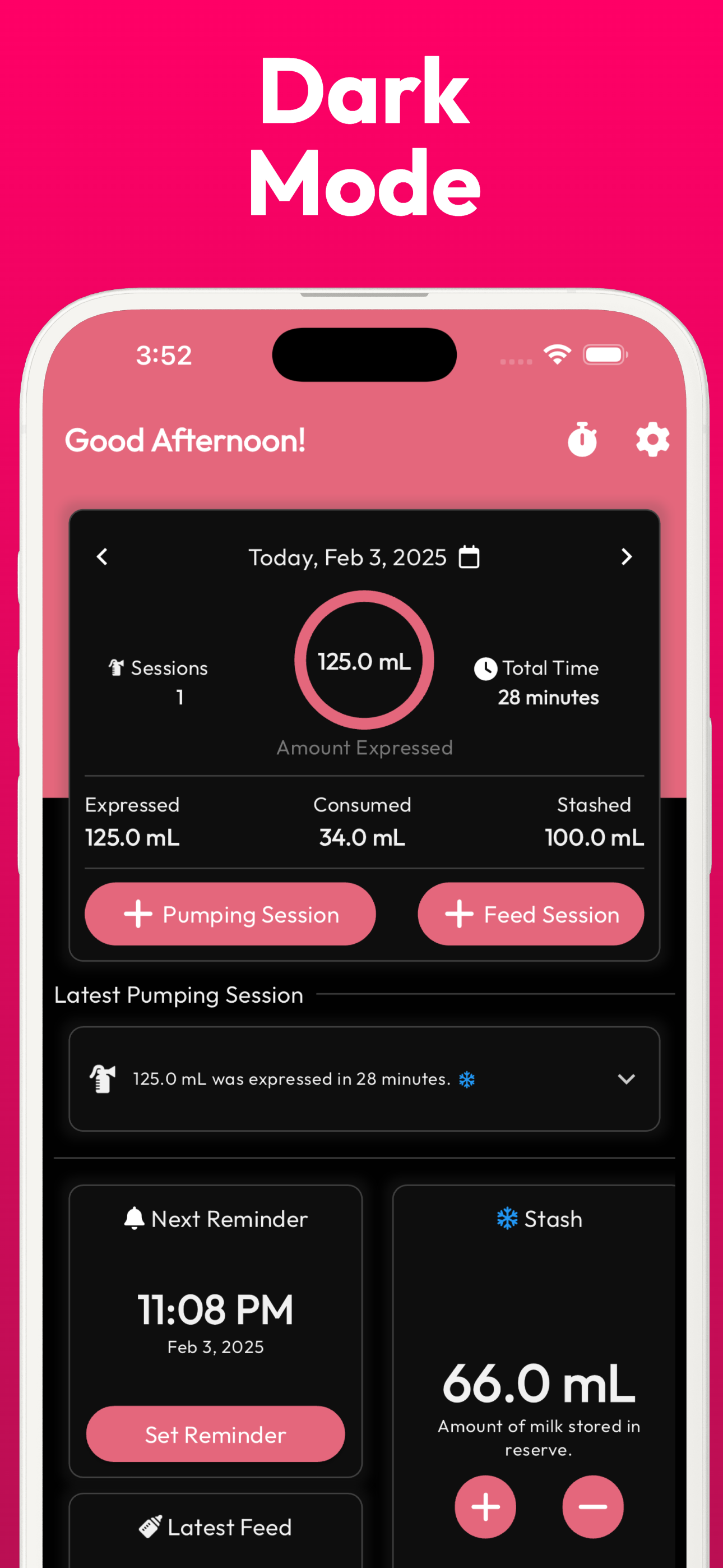 Pumping Tracker - Breast Milk