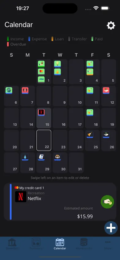 My Accounts and Expenses screenshot 2