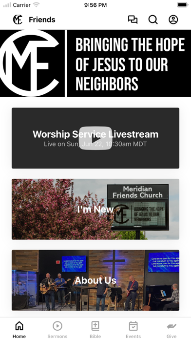Meridian Friends Church iPhone screenshot 1 - Education app