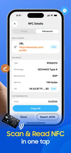 NFC Tools: Tag Reader & Writer iPhone Ekran Görüntüsü 2