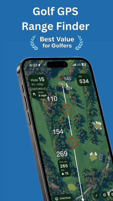 Screenshot #1 pour Golf GPS Range Finder: ForeFun