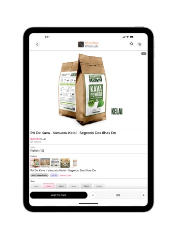 Silverline Wholesale B2B iPad screenshot