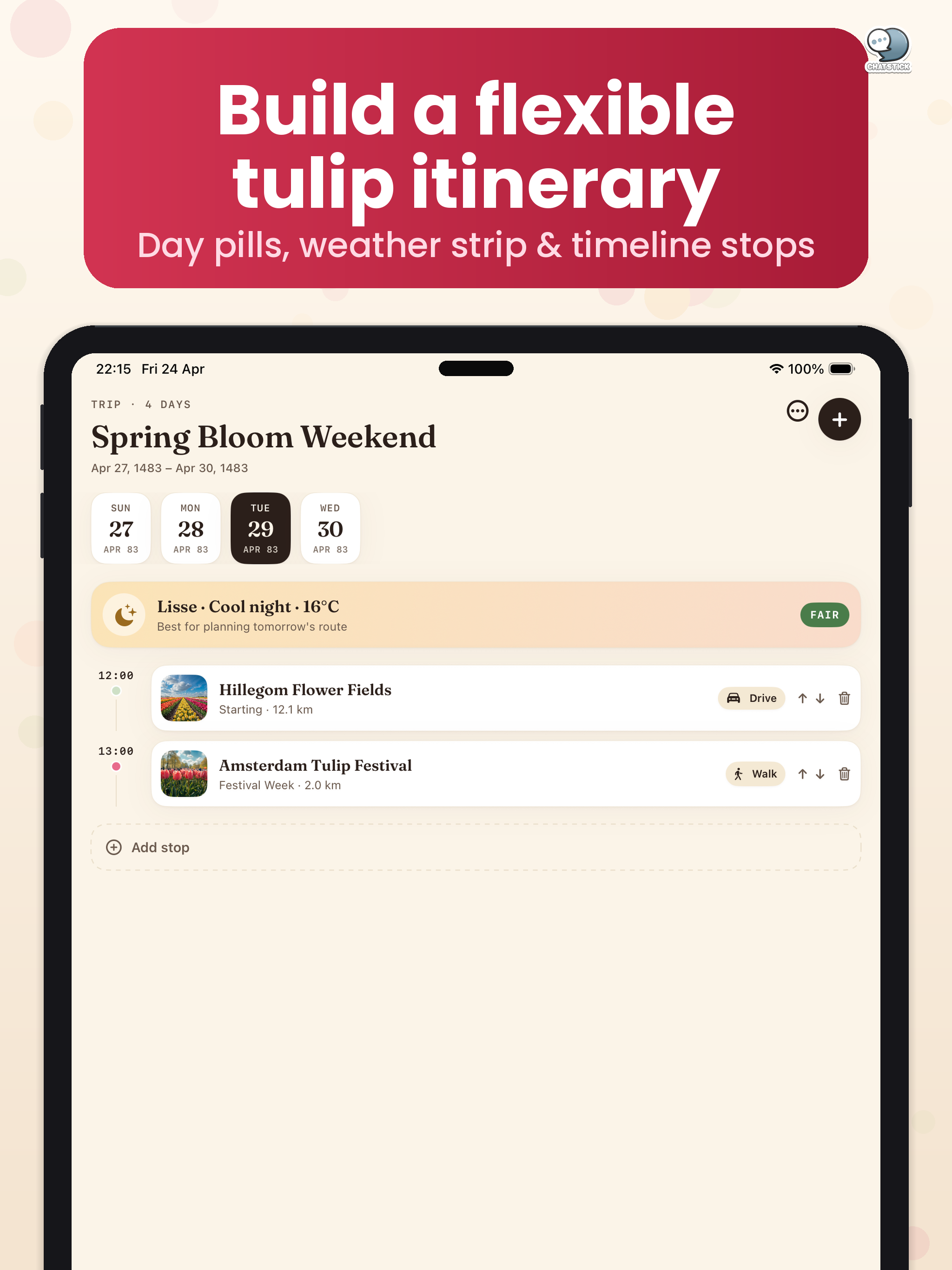 Tulip Trip Planner