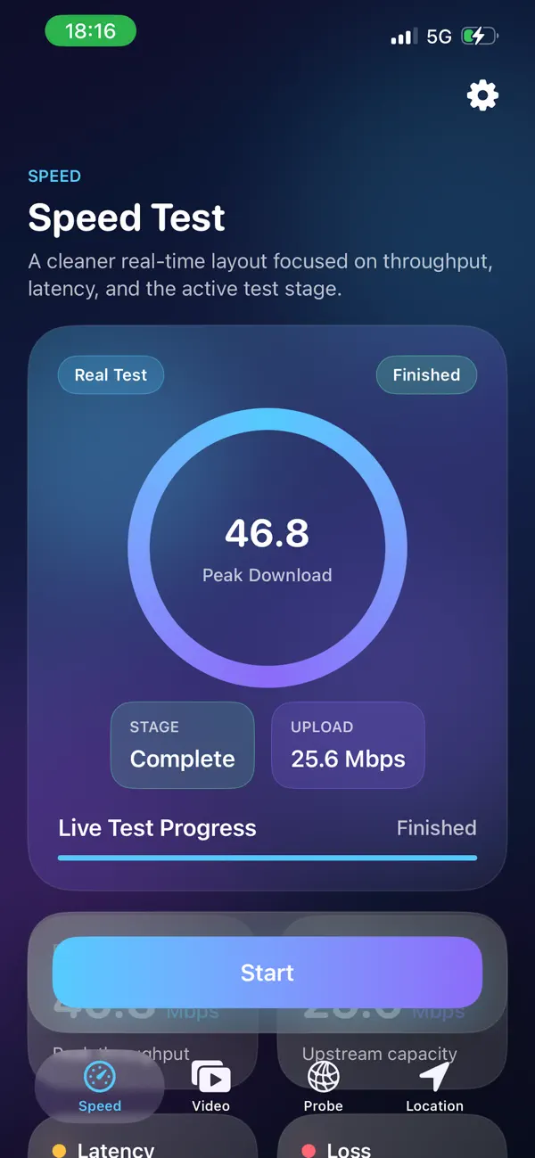 #1. Speedtest Pro – Internet Speed (iOS) Ved: VPN FREE CO., LIMITED