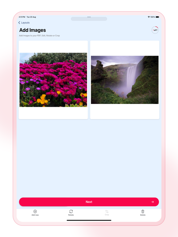 PDF Photos: Photo to PDF iPad screenshot 9 - Business app