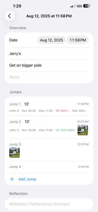 Pole Vault Journal Screenshot 5 of 5