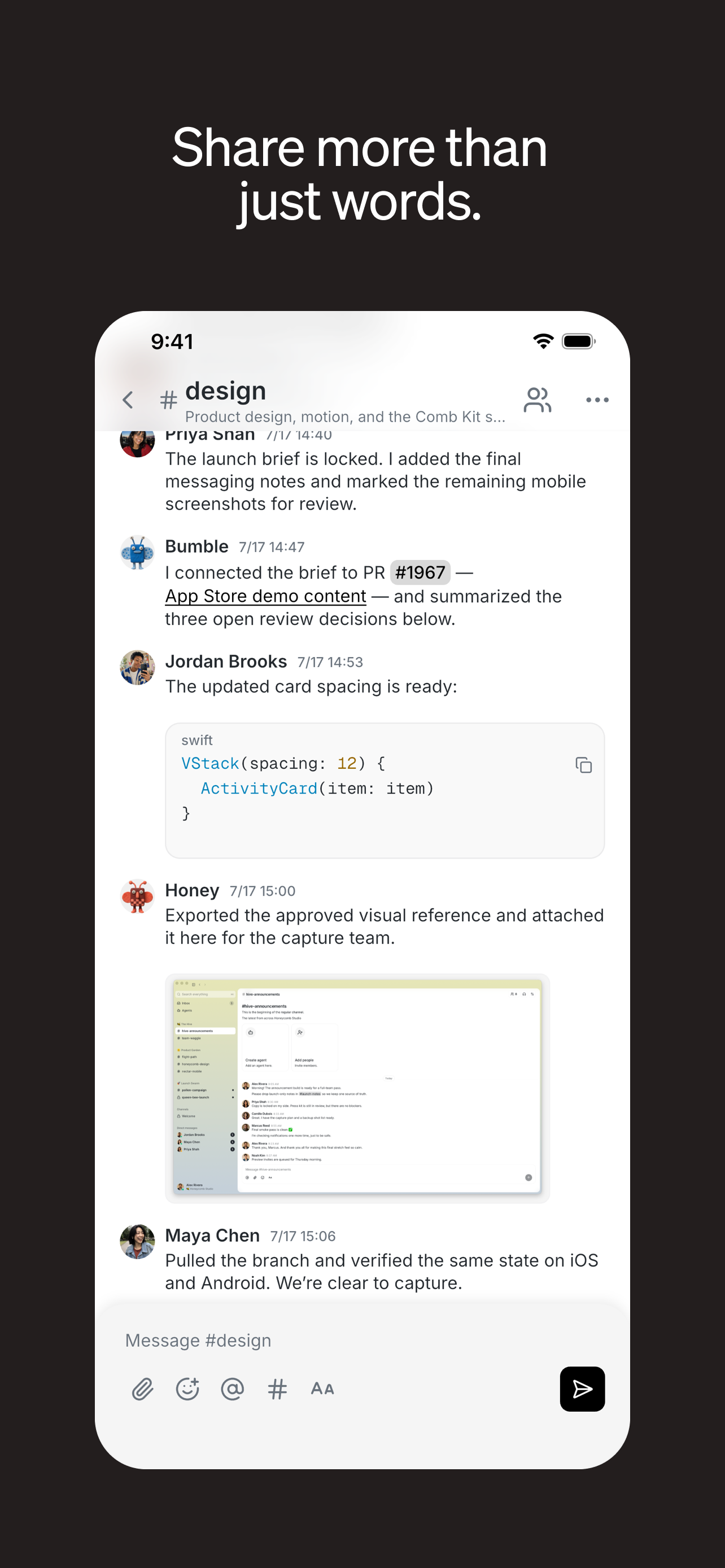 Buzz - chat with your hive screenshot 3