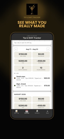 Tip & Shift Tracker Screenshot 4 of 10