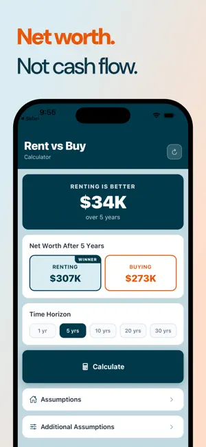 Rent vs Buy: Home Calculator screenshot 1