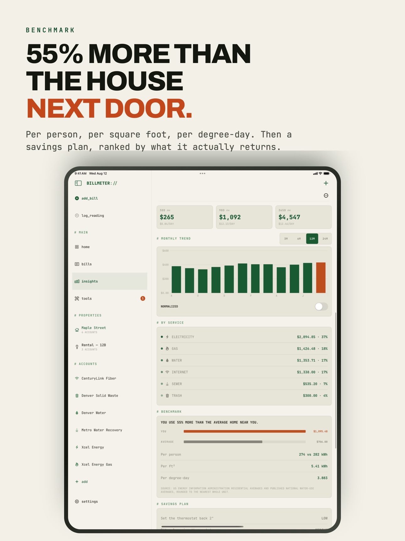 Screenshot 11 of Utility Bill Audit : BILLMETER