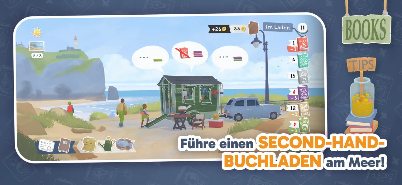 Tiny Bookshop iOS Mod IPA screenshot 2 - iOS game interface
