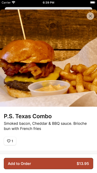 PS Burgers To Go iPhone screenshot 4 - Food & Drink app