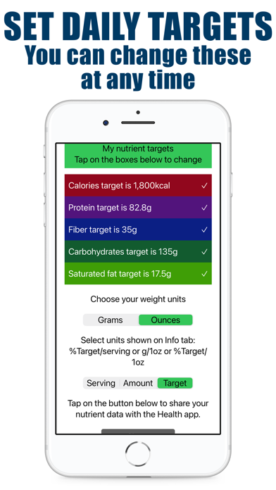 Screenshot #2 pour 5 Nutrients Counter & Tracker