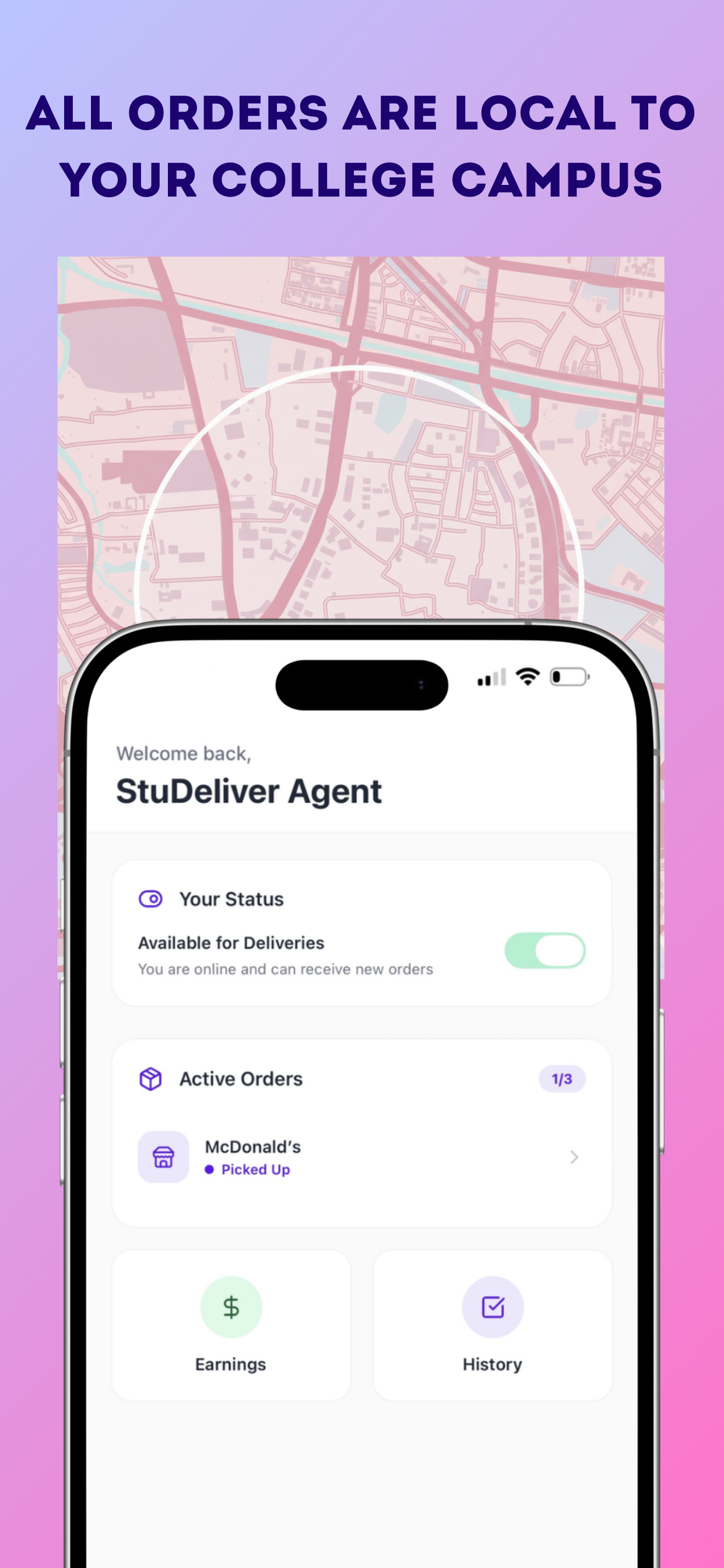 StuDeliver for Drivers screenshot 2