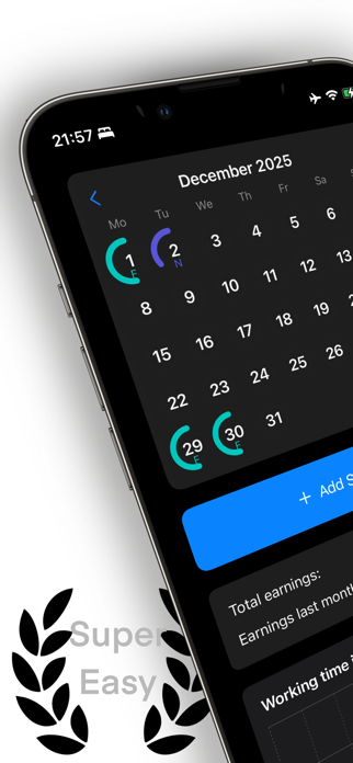 WorkPal: Shift & Hours Tracker Screenshot 1 of 6