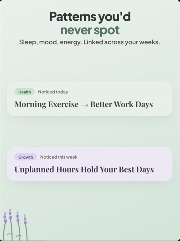 Calmplot: Private AI Journal iPad screenshot